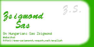 zsigmond sas business card